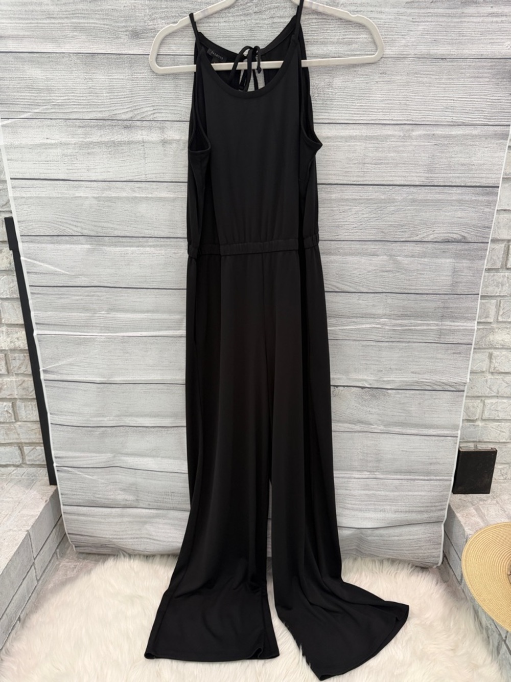 Talbots Black Sleeveless Maxi Jumpsuit